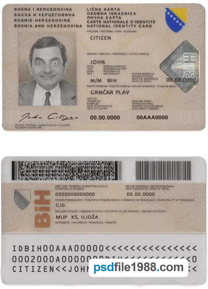 Bosnia and Herzegovina ID